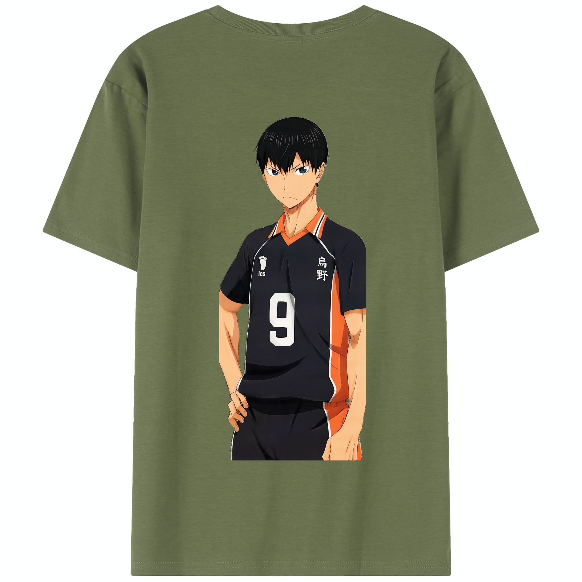 （画像用） ハイキュー!! Haikyu!! 綿100％半袖Tシャツ（背面プリント）